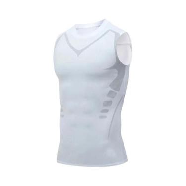 Imagem de Regata Fitness Masculina Sem Mangas - Compressão, Secagem Rápida, BR-G