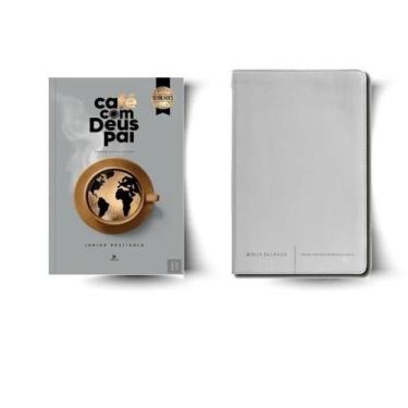 Imagem de Kit: CAFÉ COM DEUS PAI 2026 + BÍBLIA SAGRADA SLIM NVI, LUXO, CAPA BRAN