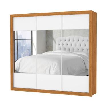 Imagem de Guarda Roupa Atlanta 3 Portas Com Espelho S/Pe Carioca Moveis - Carioc