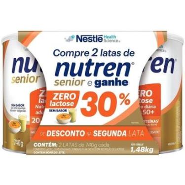 Imagem de Composto Lácteo Nestle Nutren Sênior Zero lactose 740g 2 Unidades-Unissex