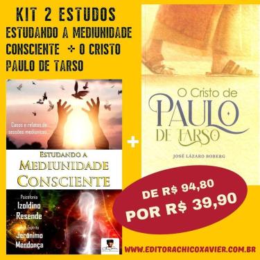 Imagem de Kit 2 Estudos - Estudando A Mediunidade Consciente + O Cristo De Paulo De Tarso