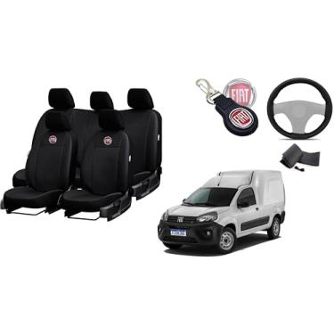 Imagem de Capa de couro para o banco fiorino 2014-2024 proteção impermeável