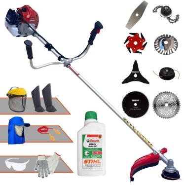 Imagem de Roçadeira 8 Em 1 Bcj521l à Gasolina + Epi + Óleo Stihl 2t