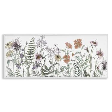 Imagem de Stupell Industries Arte giclée emoldurada cinza Lush Summer Botanicals, design por Cindy Jacobs, 33 x 30