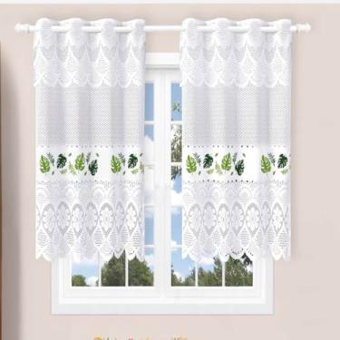 Imagem de Beija Flor, Cortina Pia Bando Vitro Formosa Renda Cozinha 1,60x0,80x0,20 Cor:Costela Adão