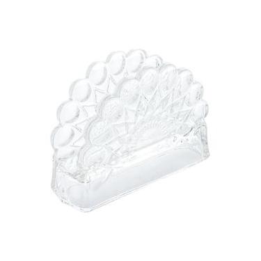 Imagem de Porta-Guardanapos Wolff Angel Cristal 12,5x4,5x9cm Design Clássico e Elegante Transparente