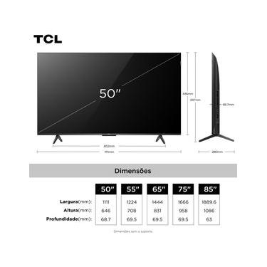Imagem de Smart TV TCL 50" 4K QLED UHD 50P7K Google TV 60Hz Processador AiPQ Preta
