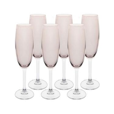 Imagem de Conjunto de Taças para Champanhe Bohemia Gastro 220ml Fumê - 6 Peças