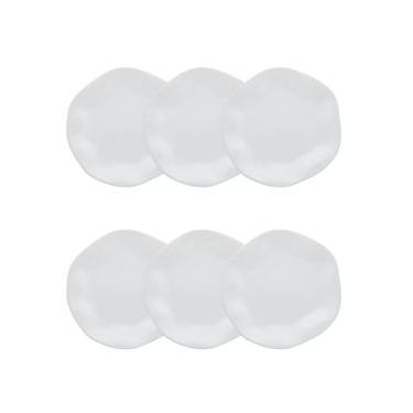 Imagem de Jogo de 6 Pratos de Sobremesa Oxford Ryo White 21,5cm Porcelana
