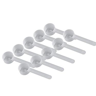 Imagem de Colher de embalagem de medição de plástico de 11 ml (= 2,2 colheres de chá/ = 11 cc/ = 0,74 colheres de sopa/= 11 ml) - para medir e distribuir especiarias, grânulos, pós, para embalagem de sementes