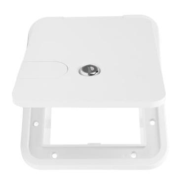 Imagem de RiToEasysports Tampa do Cabo RV Com Montagem Embutida, Escotilha de Cabo de Alimentação RV 145 X 116 Mm Com Trava de Aço Inoxidável para Trailer de Motorhome e Iate