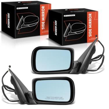 Imagem de A-Premium Par (2) Espelho retrovisor elétrico do lado do motorista e do passageiro compatível com BMW 320i, 323i, 325i, 325xi, 328i, 330i - Espelho retrovisor externo externo dobrável elétrico