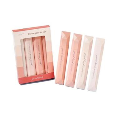 Imagem de Fita Adesiva Dupla Face Impermeável 4 Peças Material PP Para Artesanat