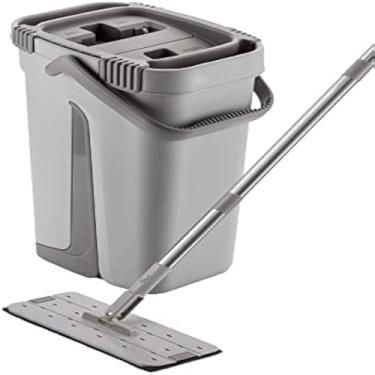 Imagem de Mop plano com balde, lavagem, limpeza e refil, versatil