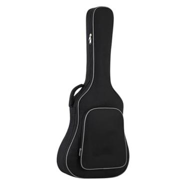 Imagem de Luwecf Capa para Guitarra Leve, Preta, à água, para Viagem, com Acolchoamento de 10 Mm de Espessura.