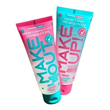 Imagem de Kit Sabonetes Make Up e Make Out Pré e Pós Make, tb, Dermachem