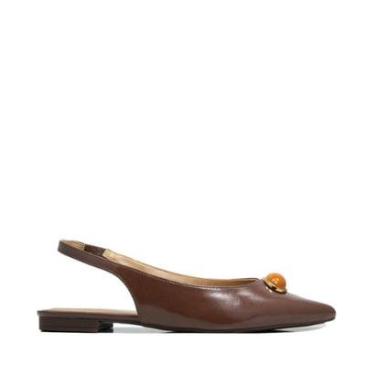 Imagem de Sapato Anacapri Slingback Marrom-Feminino
