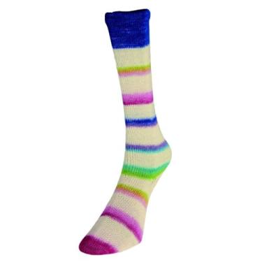 Imagem de Fio de meia premium multicolorido, de lã e náilon, superwash com 4 camadas/peso esportivo 100 g - Super Sock 06 Spring