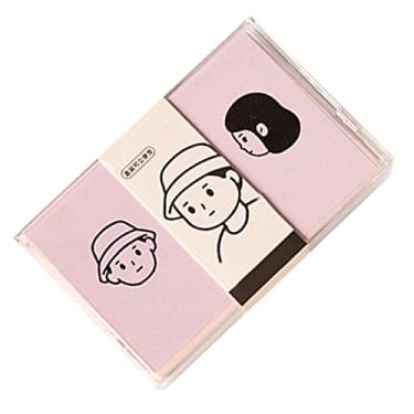 Imagem de HEEPDD 100 Folhas de Notas de Memorando de Desenho Animado, Mini Pads de Escrita Scarpbook Notes Notes NotePads List para Fazer a Lista para o Escritório da Escola Em Casa Nan (Rosa)