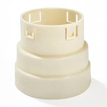 Imagem de Adaptador de tubo corrugado de 10 cm, conector de PVC de tubo ondulado, acoplamentos de encaixes de tubulação de drenagem ondulada (10 cm ondulado para 10 cm SDR 35 ou 10 cm SCH 40)