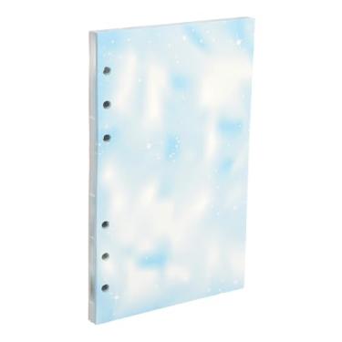 Imagem de PATIKIL A6 Papel de folha solta, 80 folhas de 17 x 10 cm, refil para fichário de papel para fichário de 6 anéis, agendas, profissionais, verde/azul/rosa/roxo