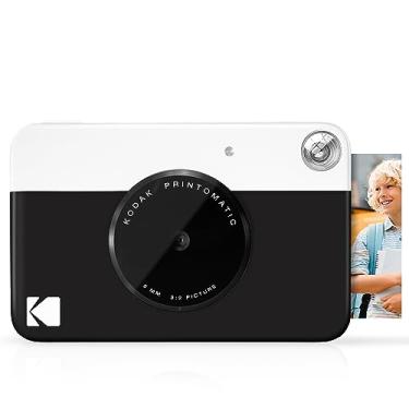 Imagem de KODAK Câmera digital impressa instantânea colorida Printomatic – Fotos coloridas na Zink papel fotográfico adesivo de 5 x 7,6 cm – 5 MP, portátil, presente criativo divertido para aniversário, Natal e