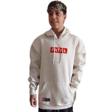 Imagem de Moletom Masculino Fatal Canguru Bege 30213-Masculino