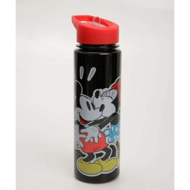 Imagem de Garrafa Squeeze Estampa Mickey E Minnie Disney 670ml -85142, UN, Preto