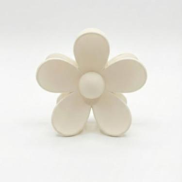 Imagem de Kit 4 3 2 Grampos Piranha de Cabelo Flor Camélia – Presilha de Cabelo Feminina para Praia Festa e Uso Diário (Off-white,2)