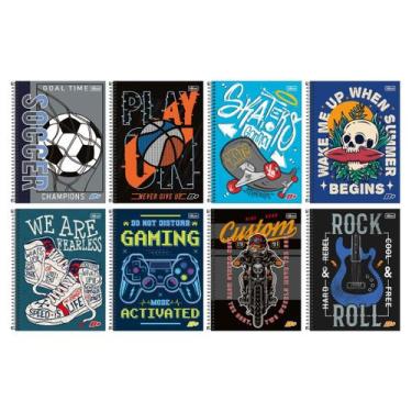 Imagem de Caderno Escolar Espiral D+ Tilibra 96 Folhas 200x275mm Universitário F