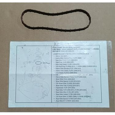 Imagem de Vedação de tanque de combustível 61402-08 serve para modelos Harley-Davidson Touring & Trike 2007-2025, junta de porta de bomba de combustível para Electra Glide, Street Glide, Road King, Road Glide