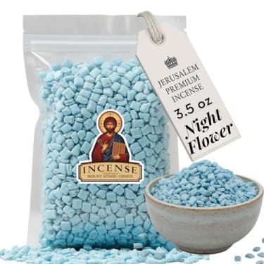Imagem de Holy Land Market Incenso de Jerusalém - para uso pessoal ou igreja, qualidade premium do Monte Athos (flor noturna, 100 ml)
