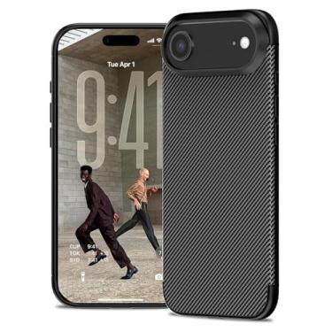 Imagem de Capa Case Fibra de Carbono Anti Impacto para iPhone 17 Air - Capinha Protetora Leve e Durável Danet (Preta)