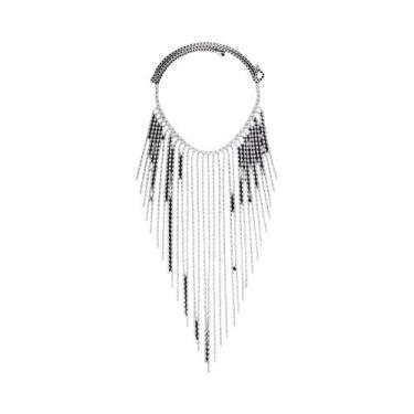 Imagem de Joias De Cabelo Com Franjas De Strass Para Mulheres, Decorações Elegan