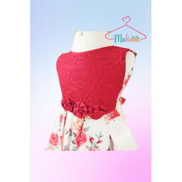 Imagem de Vestido Infantil Festa Vermelho - Rosas Divinas