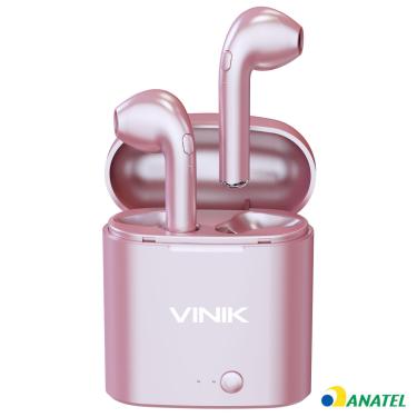 Imagem de Fone de Ouvido Bluetooth TWS Easy W1+ Rose Vinik