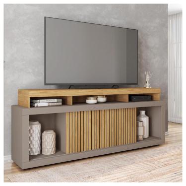 Imagem de Rack Bancada Para TV até 70 Polegadas Sun Marrom Caemmun