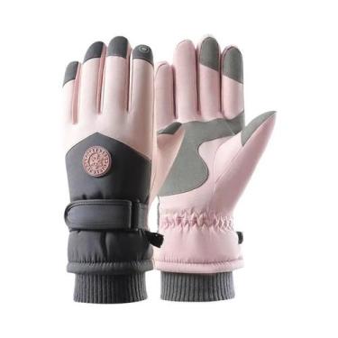 Imagem de Luvas De Esqui Térmicas Impermeáveis Unissex Com Tela Sensível Ao Toqu