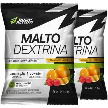 Imagem de 2X Maltodextrina - 1Kg - Body Action Sabor Laranja & Acerola - Bodyact