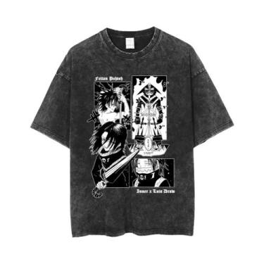 Imagem de Camiseta Masculina Casual Y2K Hunter X Hunter Com Gola Redonda E Manga
