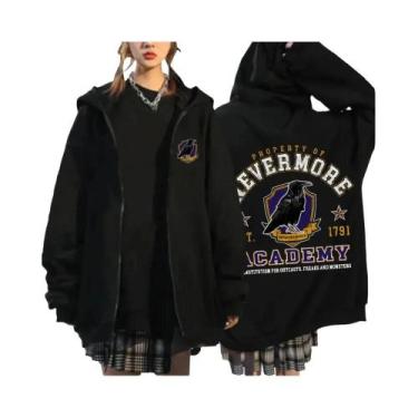 Imagem de Moletom Unissex Y2K Hip Hop Com Capuz E Zíper, Manga Longa, Casual, Mo