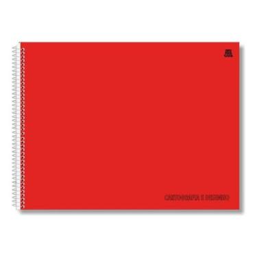 Imagem de Caderno de cartografia e desenho 60 folhas capa lisa com espiral - ANI