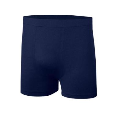 Imagem de Cueca Boxer Box Plus Size Trifil Alongada Sem Costura Poliamida, Marin