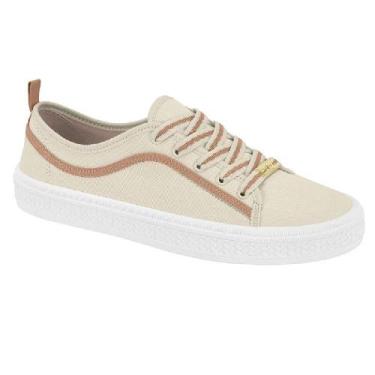 Imagem de Tenis moleca ref 5840.102.18923 feminino, 38, Branco off, Bege