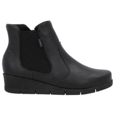 Imagem de Bota Usaflex Ud26002001 Em Couro Preto-Feminino