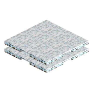 Imagem de Kit 02 Bases Magneticas cinza para Blocos de Montar Infantil Educativo