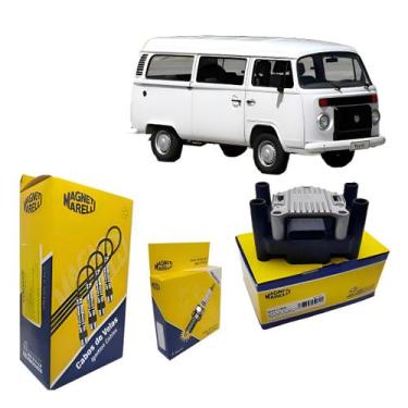 Imagem de Bobina + Cabo + Vela Ignicao Kombi 1.4 8v 2006 A 2013 Ea111 - MAGNETI 