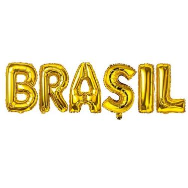 Imagem de Balão Brasil Decorativo Metalizado - Campineira