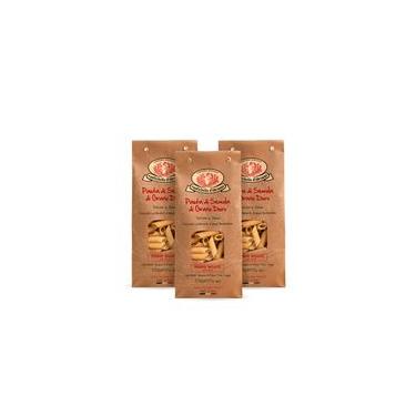Imagem de Kit 3 Penne Trafilata Al Bronzo Italiano 500G Rustichella