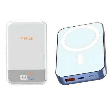 Imagem de Power Bank KD-998 Indução Magnética Magsafe 10.000MAH 22,5W Bivolt Branco